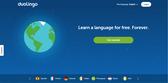duolingo, start screen, good website, learning language site, learning spanish, learning france, learning german, free language learning, basic language learning